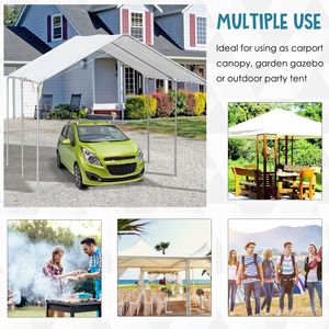 Tettoia per Auto 3x6 Metri, Robusta, Grigia, Protezione UV e Impermeabile, Design Semplice da Aprire, per Parcheggio - Product Image 4