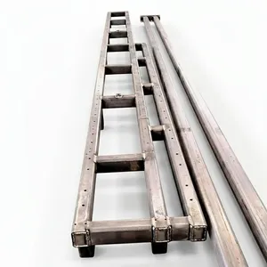 Sparxwizz Engineering Steel Rectangle Frame Structure <b>Silver</b> Industrial Minimalist Durable Powder Coated Hot-<b>dip</b> Metal - Product Image 1