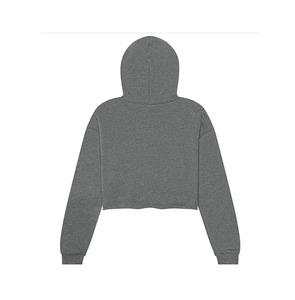 Sudadera Corta de Algodón para Mujer con Capucha, Logotipo Personalizado, Transpirable, con Cremallera, Tallas Grandes, Diseño OEM, Material de Seda, Top Ventas - Product Image 5