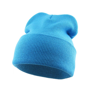 Bonnet épais haut de gamme en tricot doux avec revers pliable, couvre-chef d'hiver, bonnet chaud en laine, fabrication professionnelle - Product Image 1