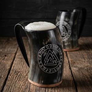Tazas de Cerámica Vikingas de Alta Calidad, Regalo de Navidad para Cerveza, Vino, Sidra, Cerveza Alemana, Hechas a Mano por Artesanos Indios - Product Image 6