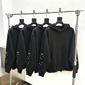 Sweat à capuche pour homme en coton molletonné, style streetwear décontracté, manches longues, confortable pour l'hiver - Product Image 1