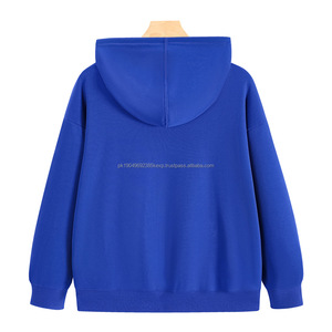 Sudadera con Capucha y Cremallera para Sublimación, 260g, Otoño, Logotipo Personalizado, Hombros Caídos, Manga Larga, Holgada, Venta al Por Mayor - Product Image 3