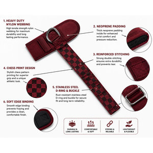 Sangle de levage unisexe à motif échiquier, ajustement sûr et confortable, résistante à la rouille, fiabilité à long terme, sangle pour vêtements de sport - Product Image 5