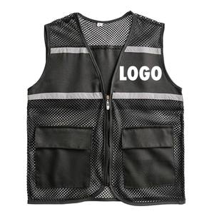 Hi Vis Purple Safety Reflective Jacket Vest Construction Work Uniform100 Polyester Safety Rescue Vest with logo Multi Pockets - Product Image 2