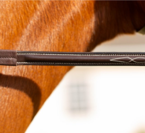 Bridon de cheval réglable en cuir durable avec rênes respirantes – Équipement équestre - Product Image 4