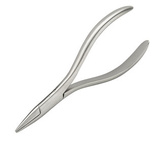 Alicates de Punta Plana Premium, 130 mm, Plateados, sin Puntas Ranuradas CE para Alambres de Acero Inoxidable, Instrumento de Laboratorio Dental para Precisión - Product Image 5