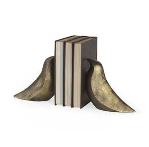 Sujetalibros con forma de pájaro, sujetalibros decorativos de metal, soporte para libros hecho a mano para oficina, hogar, biblioteca, estantería, decoración de escritorio - Product Image 1