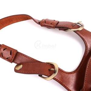 Étui Classique pour Ciseaux de Barbier en Cuir Marron, Pochette de Coiffure Grande Capacité avec Ceinture, Personnalisable OEM ODM - Product Image 3