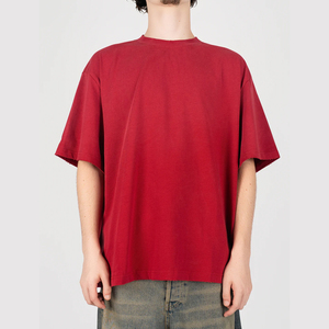 Camiseta personalizada OEM DTG de 300 g/m² de algodón grueso para hombre, ropa urbana, pedido al por mayor, suministro, entrega rápida - Product Image 3