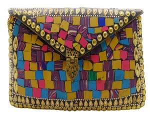 Trendy <b>Clutch</b> Purses Latest Collection Antique Metal Mosaic <b>Clutch</b> Bag Women Fancy Hand Bags for Party <b>Wedding</b> - Product Image 1