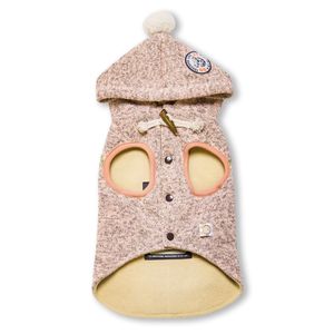 Hippie impreziosito maglione con pompon senza maniche con cappuccio per cani da compagnia - Product Image 2