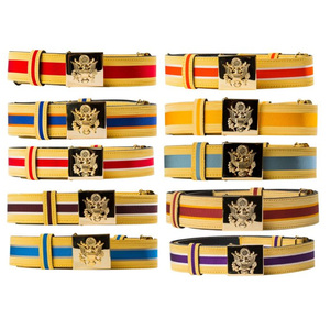 Cinturones Ceremoniales OEM con Tela Tejida Premium, Hebilla Metálica de Alta Calidad, Color y Logotipo Personalizables, Estilo Formal, Longitud Ajustable - Product Image 1