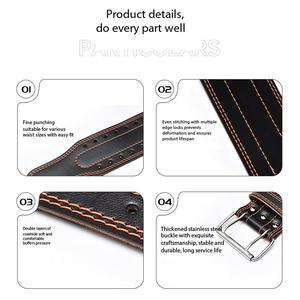 Powerlifting Belt <b>Weight</b> Lifting Belt Prong Weightlifting Belt Anti-Slip Lumbar Double Buckle for Squats Deadlift <b>Bench</b> Press - Product Image 2