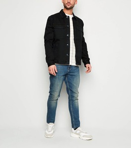 Chaqueta de Mezclilla para Hombre, Estilo Moderno, Desgastada, Chaqueta Urbana Masculina, Estilo Vaquero - Product Image 2