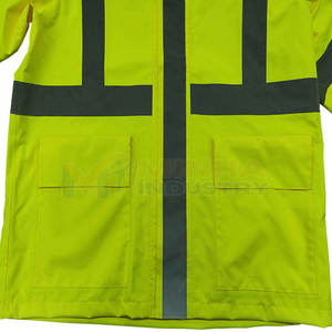 Breathable Eco-Friendly Quick Dry <b>Canvas</b> Hooded Quilted Safety <b>Jacket</b> for Men with Custom Logo - Product Image 3
