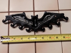 Bat Shape Black Metal <b>Wall</b> <b>Hook</b> <b>Key</b> Holder For Entryway Organizer Stylish <b>Key</b> Storage And Decorative <b>Wall</b> Accent From India - Product Image 5