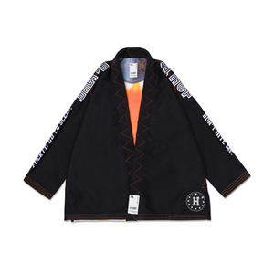 Kimono de Jiu-Jitsu Brésilien et Judo Albino et Preto x HUF (Noir) avec Logo Couleurs Personnalisées – Meilleur Prix de Vente - Product Image 1