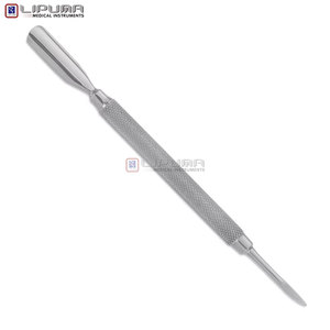 Custom Stainless Steel Dual End <b>Blackhead</b> Acne <b>Extractor</b> Tool Textured Grip Precision Skincare Callus Foot Rasp Cuticle Pusher - Product Image 4