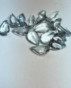 Aguamarina Natural en Forma de Pera, Corte Esmeralda, Facetada, Tamaño Libre, Piedra Preciosa |   Piedra de Aguamarina Azul Suelta para Joyería y Venta al por Mayor - Product Image 6