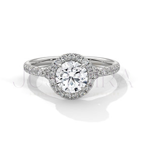 Bague solitaire à sertissage à griffes et diamant rond, modèle 2026, la plus vendue, pour usage quotidien, bureau et mariage, cadeau élégant pour elle - Product Image 3