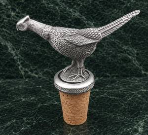 Bouchon de bouteille de vin en métal argenté en forme de coq avec bouchon en liège, décoration de Noël, décoration de fête, idées de cadeaux pour événements - Product Image 6