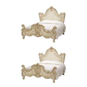 เตียงคิงไซส์ทันสมัยพร้อมที่เก็บของสุดสบาย ชุดเฟอร์นิเจอร์ห้องนอนหนังสำหรับโรงแรม เตียงคู่หุ้มเบาะหรูหรา ราคาโรงงาน - Product Image 6