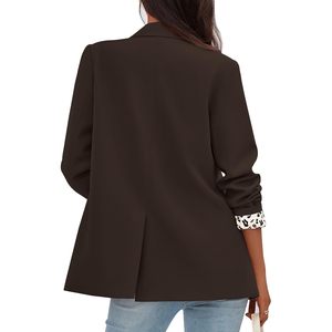 PRETTYGARDEN 2025 Blazer Abierto con Estampado de Leopardo para Mujer, Atuendos Casuales de Negocios para Oficina, Chaquetas de Traje con Botones - Product Image 5