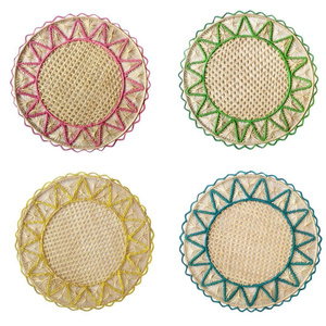 Best Choice 2026 Paper Cord Placemats for Dining <b>Table</b> Decoration Christmas Round Placemats Custom Design Variety of Colors - Product Image 5