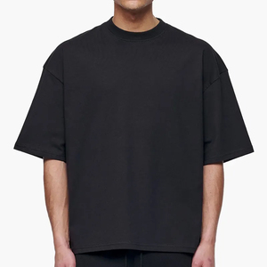 เสื้อยืดผู้ชายผ้าฝ้าย 100% ขายส่ง รับทำโลโก้ ดีไซน์ใหม่ สไตล์ลำลองเรียบง่าย น้ำหนักผ้า 260 กรัม รับผลิตแบบ OEM - Product Image 4