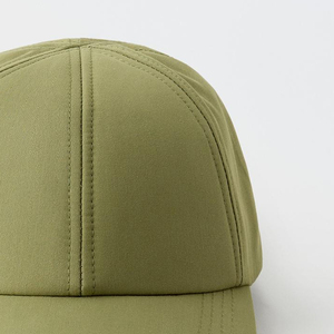 Gorra de Béisbol Verde Oliva de 6 Paneles, Unisex, Cierre Trasero Ajustable, Color Sólido, Logotipo Bordado en la Parte Delantera, Gorra Casual para Adultos - Product Image 3