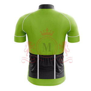 Conjunto de Jersey de Ciclismo Verde con Patrón de Triángulos Negros, Manga Corta, Ropa para Hombre en Venta en Línea, Uniforme de Ciclismo - Product Image 3