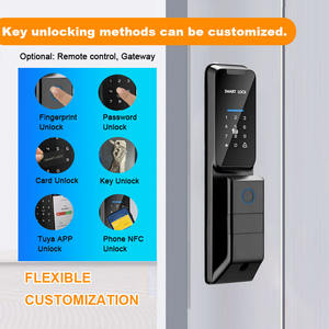 Cerradura Electrónica Inteligente con Huella Dactilar y Contraseña, Antirrobo, Carga <span class=keywords><strong>de</strong></span> Emergencia USB, para Puertas <span class=keywords><strong>de</strong></span> Hotel, Más Vendida - Product Image 2