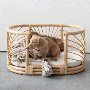 Natural Rattan Dog <b>Bed</b> Other Pet Products Luxury Animal <b>Houses</b> and Decorative Furniture - Product Image 6
