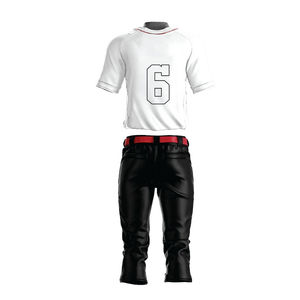 Maillot de baseball classique vierge en maille respirante, imprimé numériquement, personnalisé, pour homme, noir, brodé - Product Image 2
