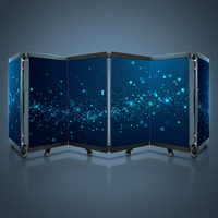 P2.5 GOB Table de DJ portable pliable avec écran vidéo LED, mur d'affichage vidéo, cabine DJ pliable pour discothèque, scène, club de musique, événements