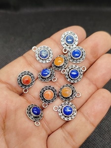 Oferta Destacada: Conectores de Dijes de Piedras Preciosas a Granel, Chapados en Oro, de Lapislázuli Natural y Carnalita para Proveedores de Joyería DIY, Fornituras de Joyería OEM - Product Image 3