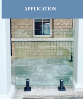 Support de verre en acier inoxydable 2205 à angle réglable pour verre de 12 mm, idéal pour les balustrades de piscine et d'escalier modernes - Installation DIY