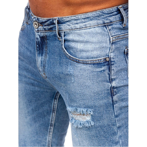 Pantalones Cortos de Mezclilla para Hombre, Estilo Desgarrado, de Algodón, Hechos a Medida, de Secado Rápido y Transpirables, para Verano, Venta al Por Mayor - Product Image 6