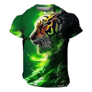 Camisetas Casuales de Cuello Redondo para Hombre, al por Mayor, de Alta Calidad, Lisas, con Logotipo Impreso Digital Personalizado, Corte Regular, Poliéster/Algodón, Secado Rápido - Product Image 1