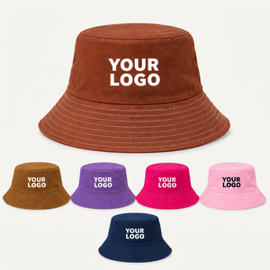 Wholesale Cotton Bucket Cap Custom Logo Embroidery <b>Men</b> Women <b>Summer</b> Fisherman <b>Hat</b> Trendy Casual Fashion - Product Image 5