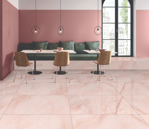 กระเบื้องปูพื้นและผนังพอร์ซเลนสีชมพูมะกอกออนิกซ์แบบมันเงาทันสมัย หลายขนาด สำหรับตกแต่งภายในโรงแรมหรูและวิลล่า - Product Image 1