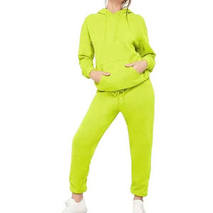 Survêtement tendance en coton pur délavé à l'acide pour femme, épais, respirant, à manches longues, style mode - Product Image 1