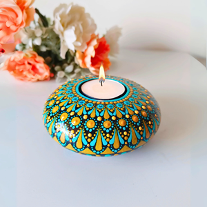 Unique Metal Tealight Holder Diwali Decoration Antique Finish Candle <b>Stand</b> Festive Decor - Product Image 6