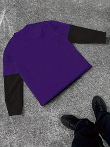 T-shirt à manches longues à col rond avec logo personnalisé, imprimé graphique surdimensionné, en coton, streetwear, tee-shirt tendance pour hommes - Product Image 5
