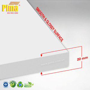 Custom White PVC WPC Foam Board Sheet 20mm Thick 0.6 G/cm3 Density for <b>Interior</b> Design Bedroom <b>Accessories</b> - Product Image 5