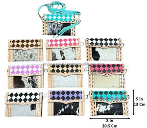 Sac à main en cuir à carreaux fait à la main avec dragonne, en cuir de vache véritable, organisateur multi-compartiments, mini sac à main pour femmes - Product Image 2