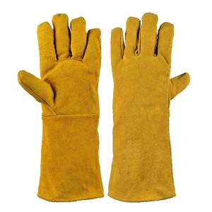 Heavy Duty Welding Thermal Safety Gloves Fireproof Heat Resistant Cowhide Leather Outdoor Industrial Work Gloves OEM Supplier - Product Image 4
