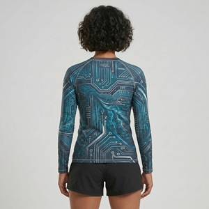 Workout <b>Rash</b> <b>Guards</b> <b>Women</b> Customized Color <b>Rash</b> <b>Guards</b> Newest Design High Quality Light Weight Comfortable 4 Season Fitness - Product Image 2