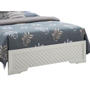 Cama Queen Verona G6700C QB3 Tapizada en Color Champán Plateado - Product Image 4